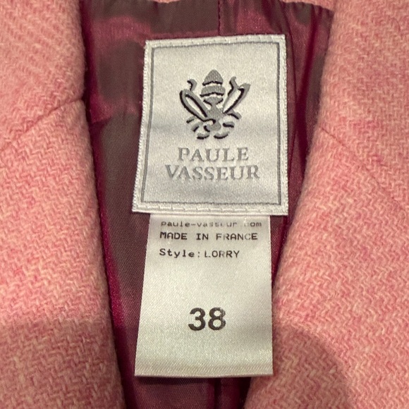 Paule Vasseur Light Pink Tailored Blazer - Picture 2 of 4